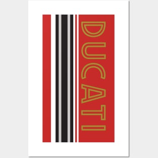 Ducati - Vertical Stripes Posters and Art